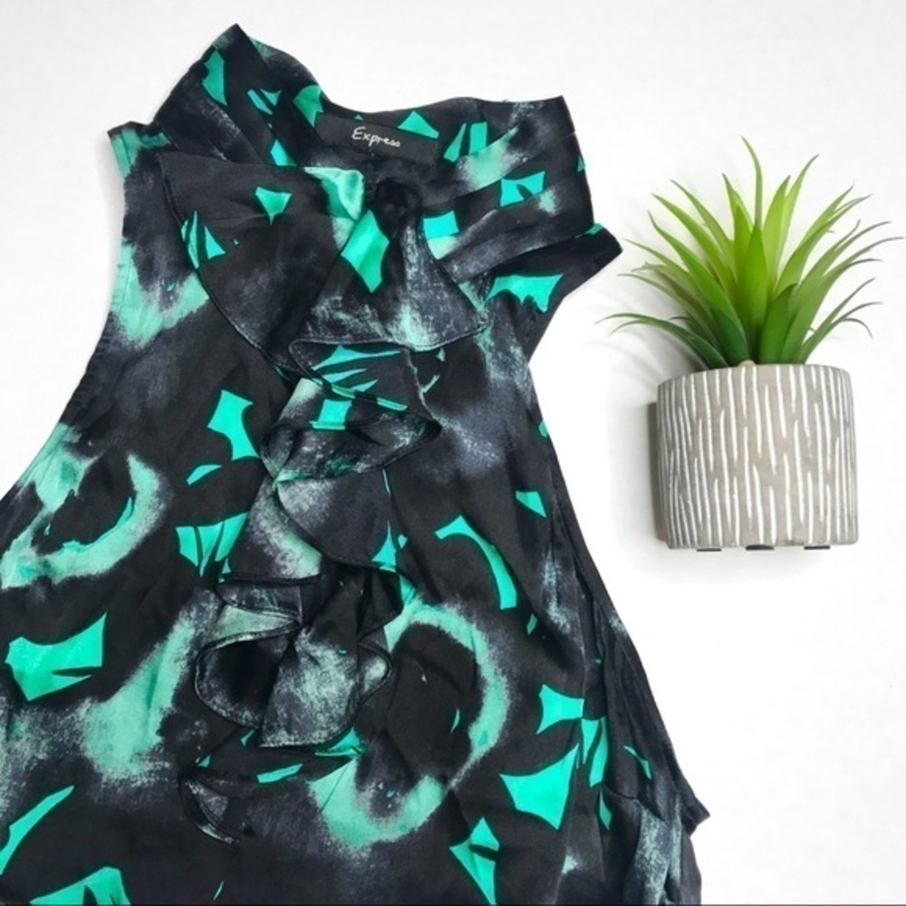 EXPRESS Cutout Floral Blouse